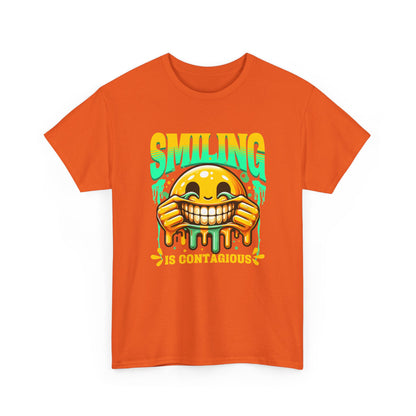 Smiling Is Contagious – Happy Smiley Face T-Shirt
