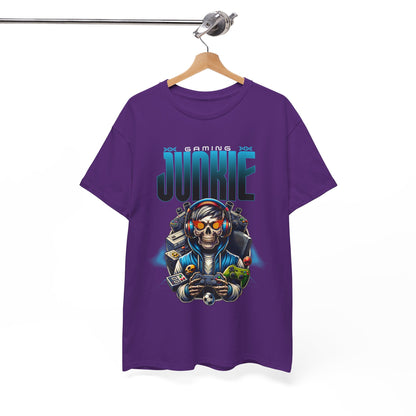 Gaming Junkie Skull Tee — Gamer Skull Controller Graphic T-Shirt