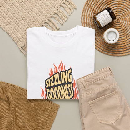 Sizzling Goodness Breakfast T-Shirt — Bacon &amp; Egg Cartoon Tee
