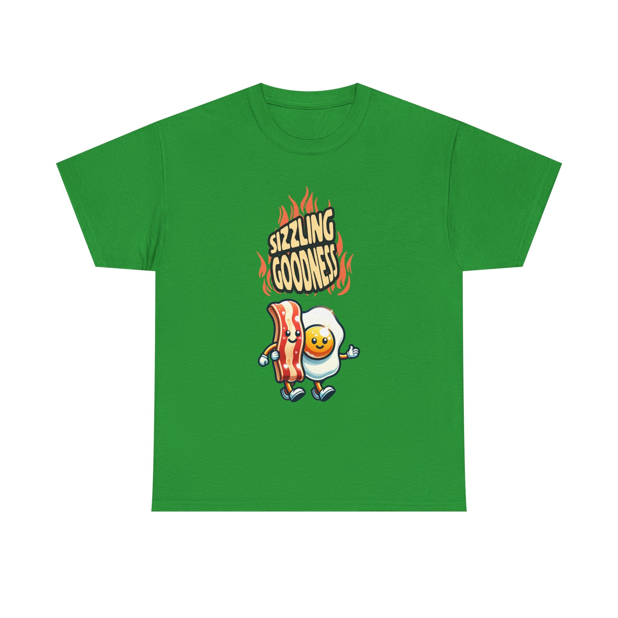Sizzling Goodness Breakfast Tee — Funny Bacon &amp; Egg Graphic T-Shirt