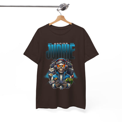 Gaming Junkie Skull Tee — Gamer Skull Controller Graphic T-Shirt