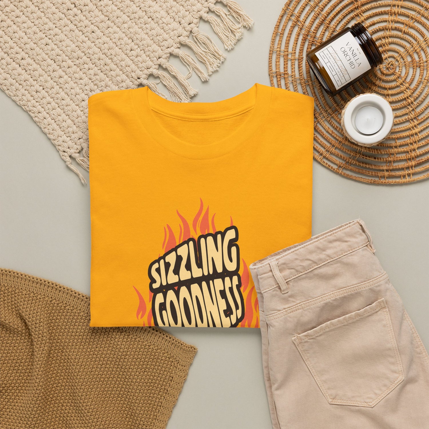 Sizzling Goodness Breakfast T-Shirt — Bacon &amp; Egg Cartoon Tee