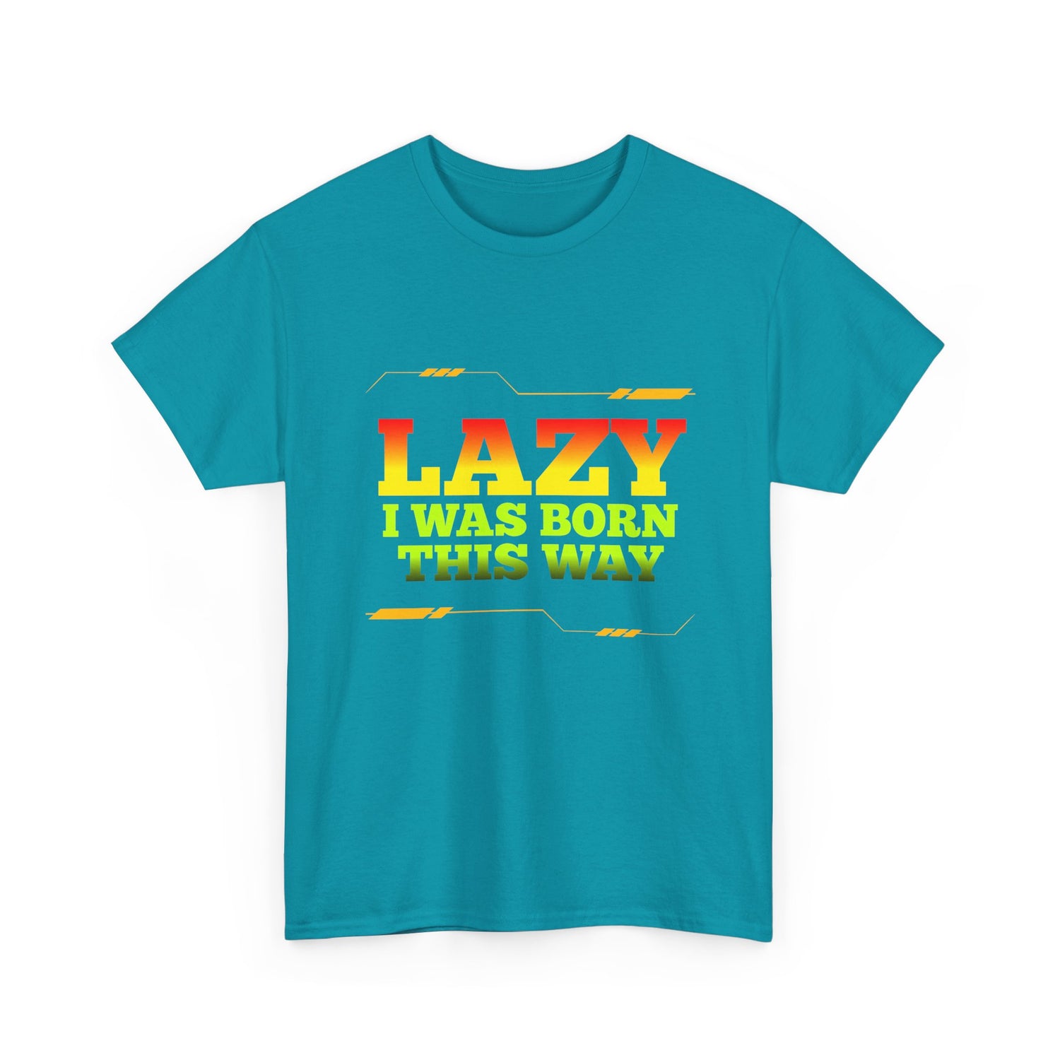Lazy I Was Born This Way Tee — Funny Retro Graphic T-Shirt
