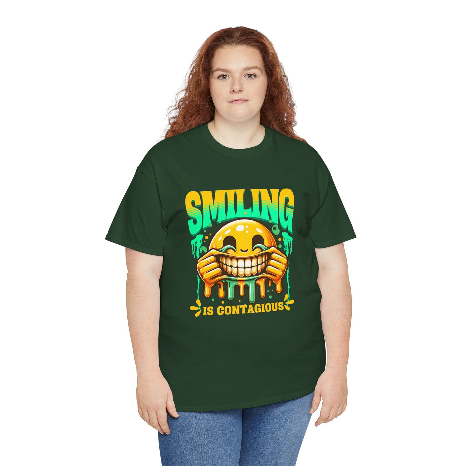Smiling Is Contagious – Happy Smiley Face T-Shirt
