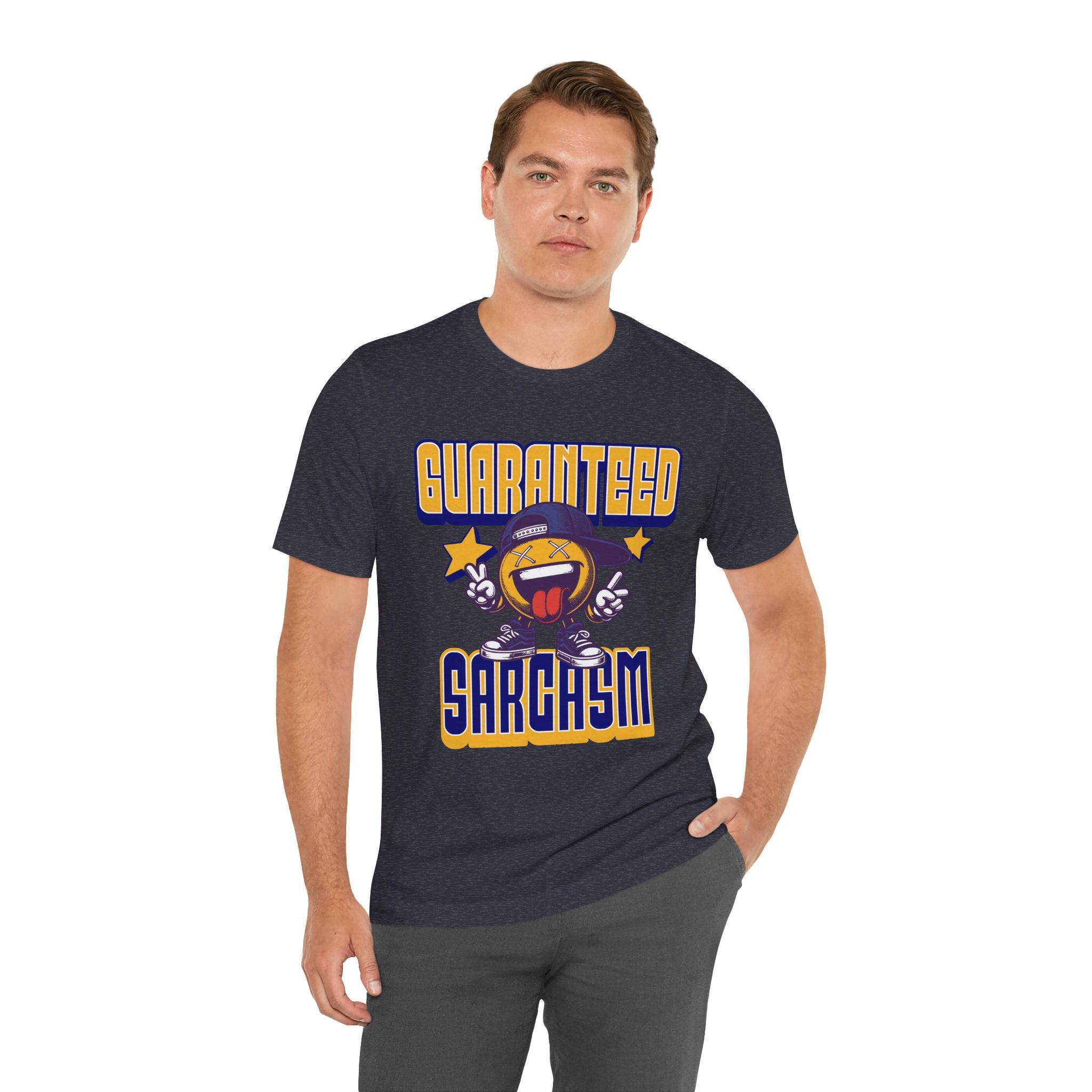 Guaranteed Sarcasm – Funny Smiley Face T-Shirt