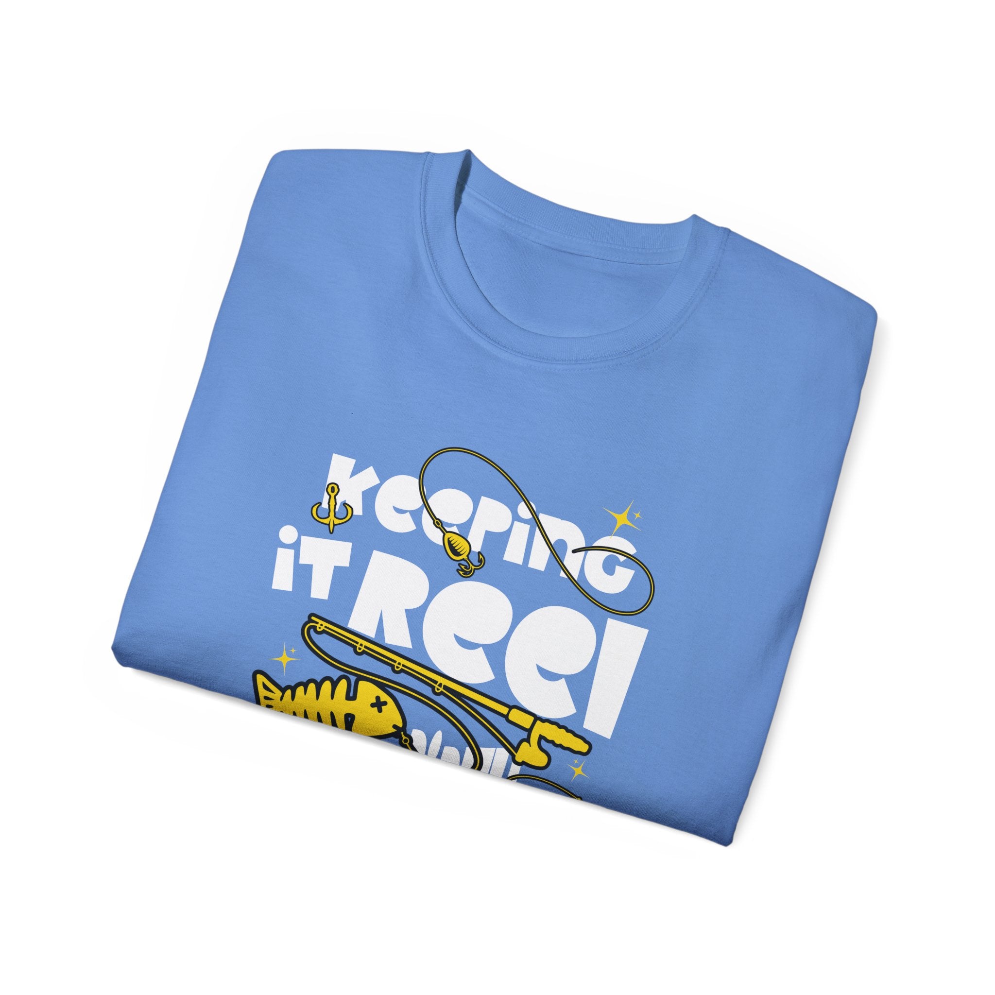 Keeping It Reel Since Birth Tee Cotton Fishing T-Shirt