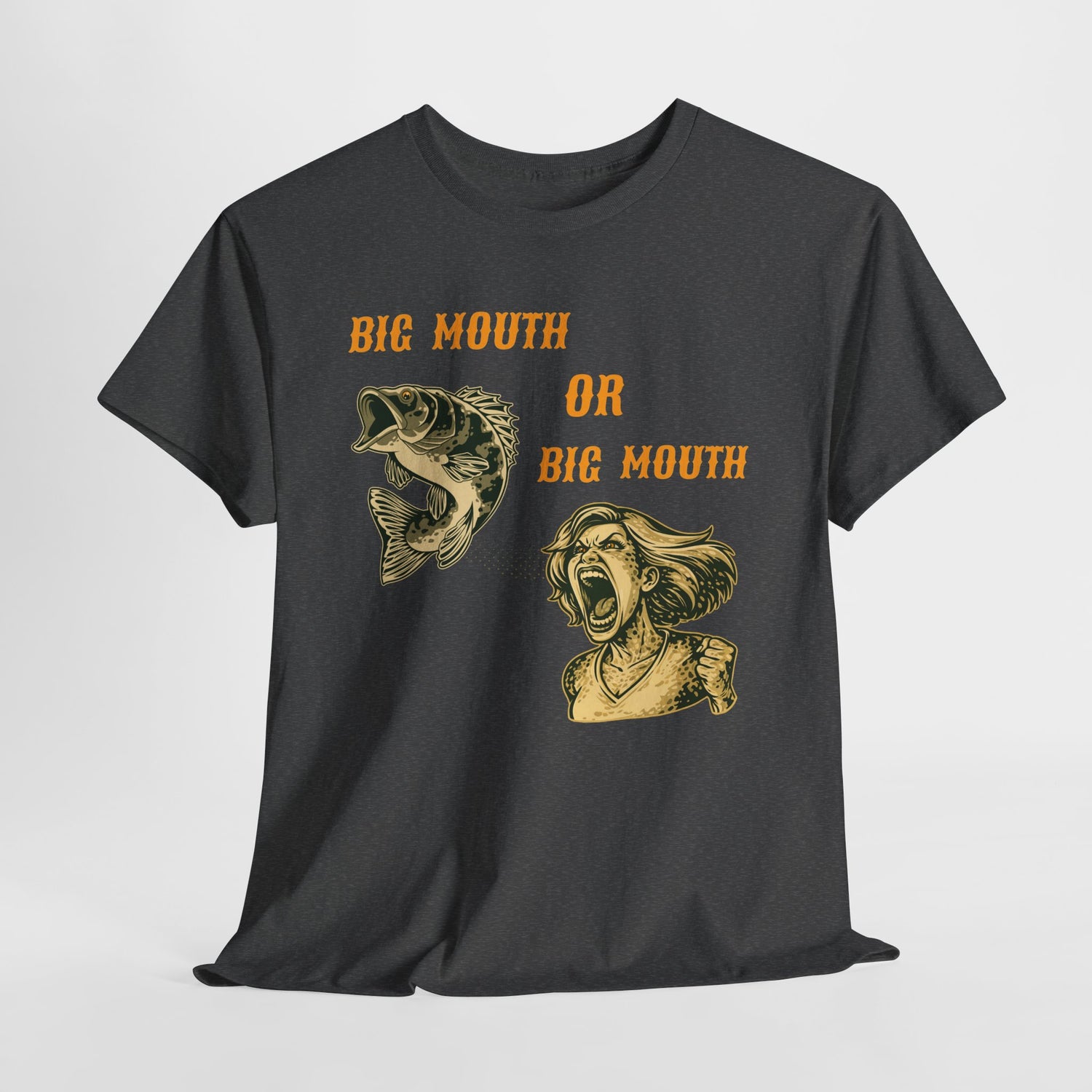 Big Mouth or Big Mouth? Funny Bass Fishing T-Shirt