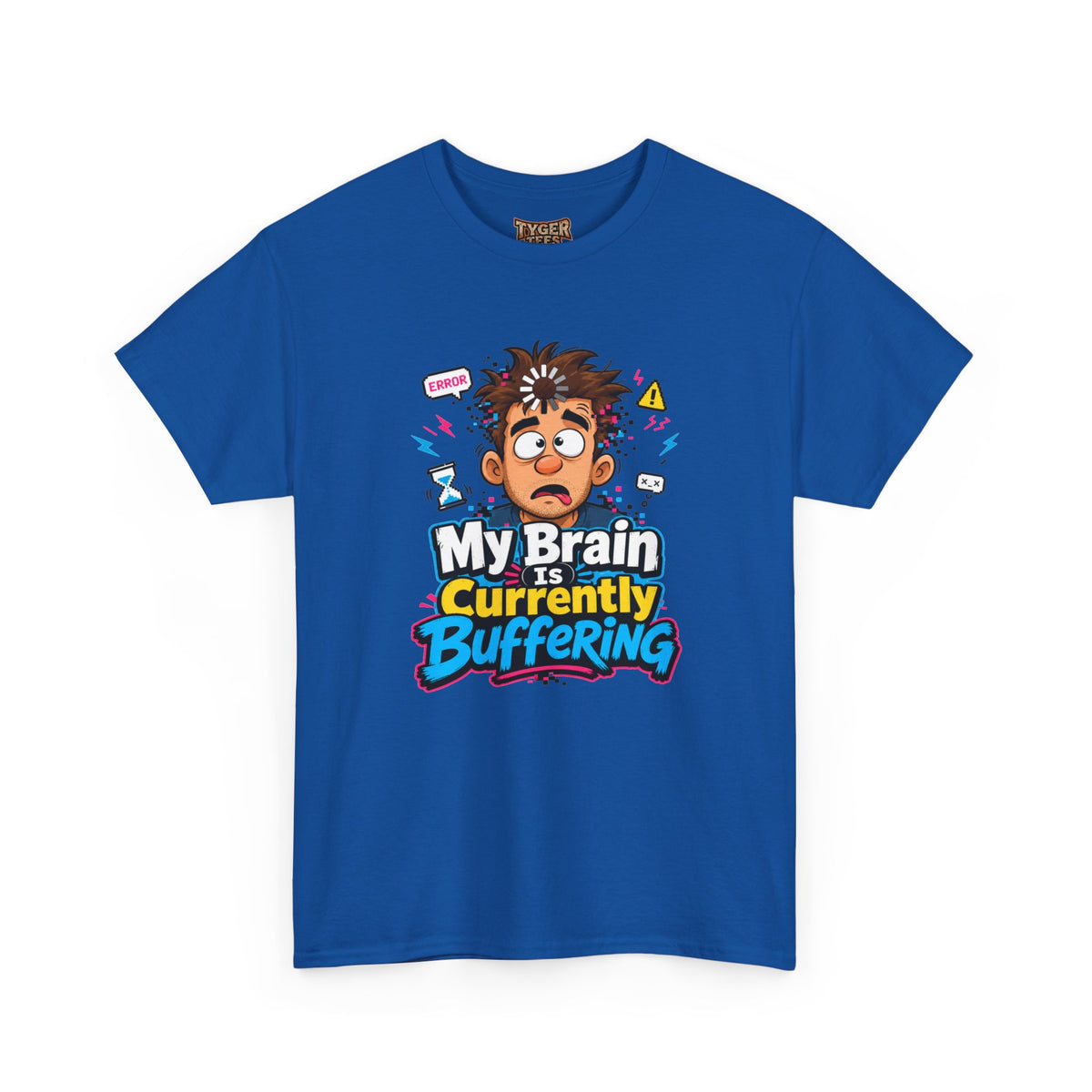 My Brain Is Currently Buffering T-Shirt — Funny Tech &amp; Mental Health Graphic Tee