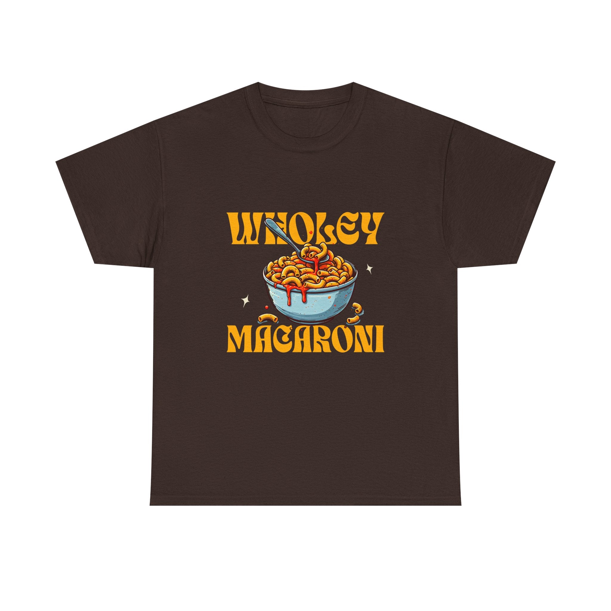 Wholey Macaroni Unisex Tee, Funny T-Shirt, Casual Graphic Shirt, Gift for Pasta Lovers, Foodie Apparel, Comfortable Everyday Wear