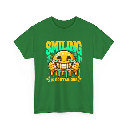 Smiling Is Contagious – Happy Smiley Face T-Shirt