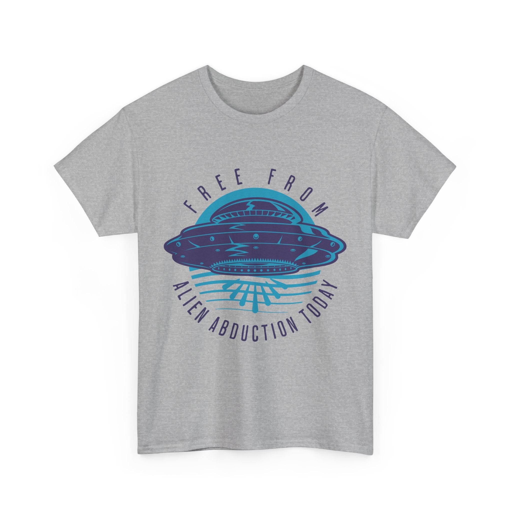 Alien Abduction Tee — "Free From Alien Abduction Today" UFO Graphic Shirt