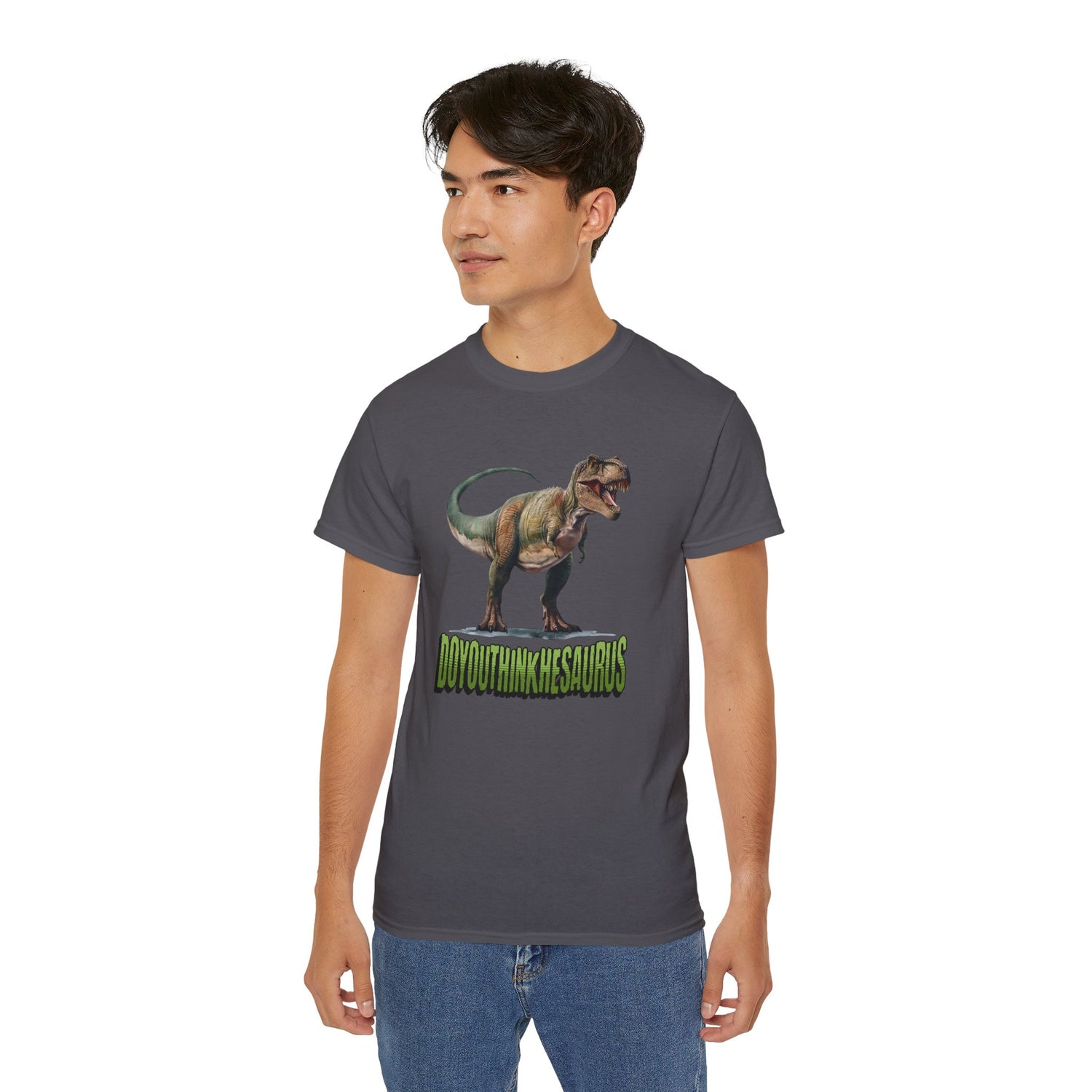 Funny DoYouThinkHeSaurus Dinosaur Cotton Tee
