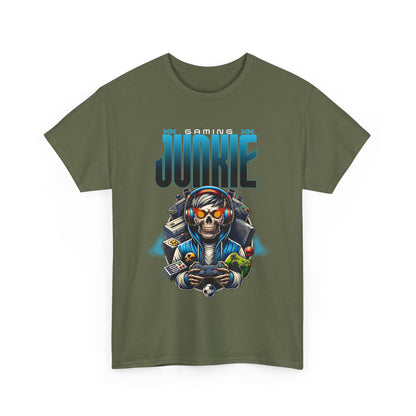 Gaming Junkie Skull Tee — Gamer Skull Controller Graphic T-Shirt