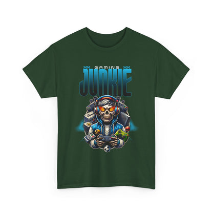 Gaming Junkie Skull Tee — Gamer Skull Controller Graphic T-Shirt