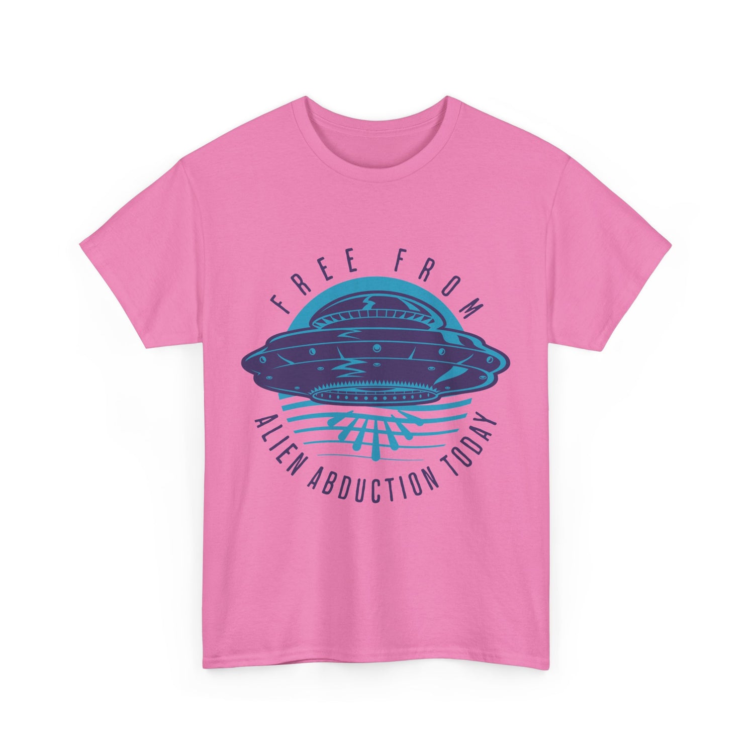 Alien Abduction Tee — "Free From Alien Abduction Today" UFO Graphic Shirt