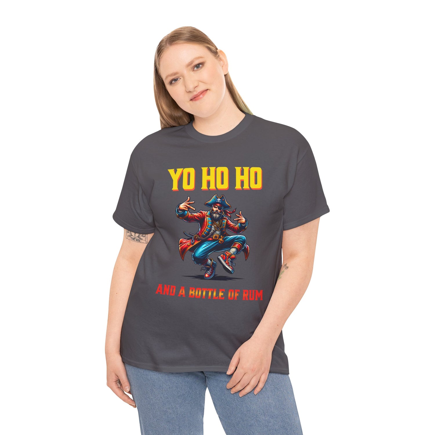 Yo Ho Ho Pirate T-Shirt – "Yo Ho Ho and a Bottle of Rum" Graphic Tee