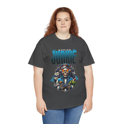 Gaming Junkie Skull Tee — Gamer Skull Controller Graphic T-Shirt