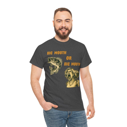 Big Mouth or Big Mouth? Funny Bass Fishing T-Shirt