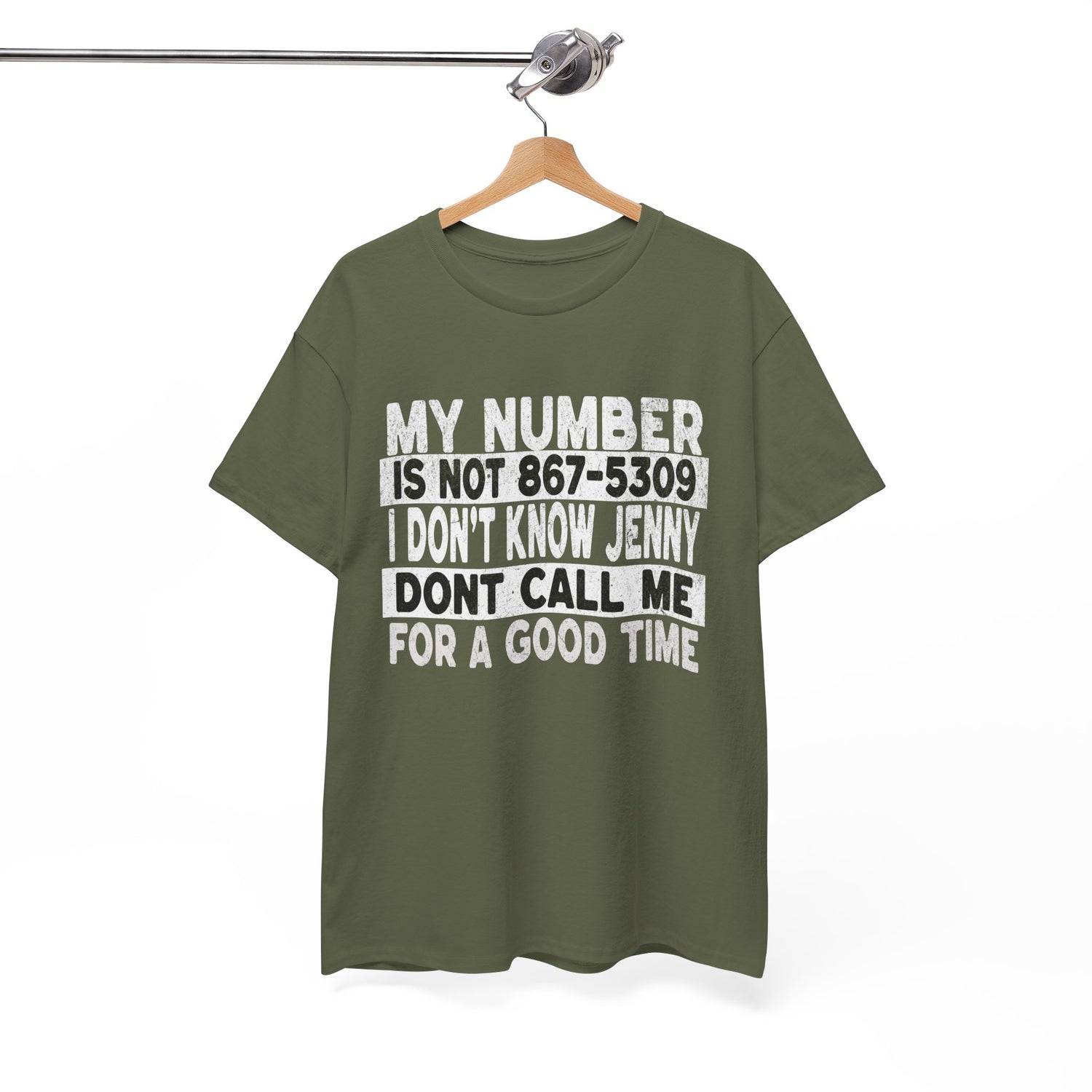 Funny 867-5309 Jenny Unisex Cotton Tee