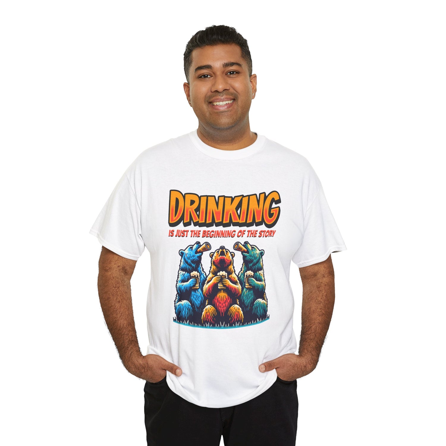 Drinking Is Just the Beginning Graphic Tee — Funny Party T-Shirt