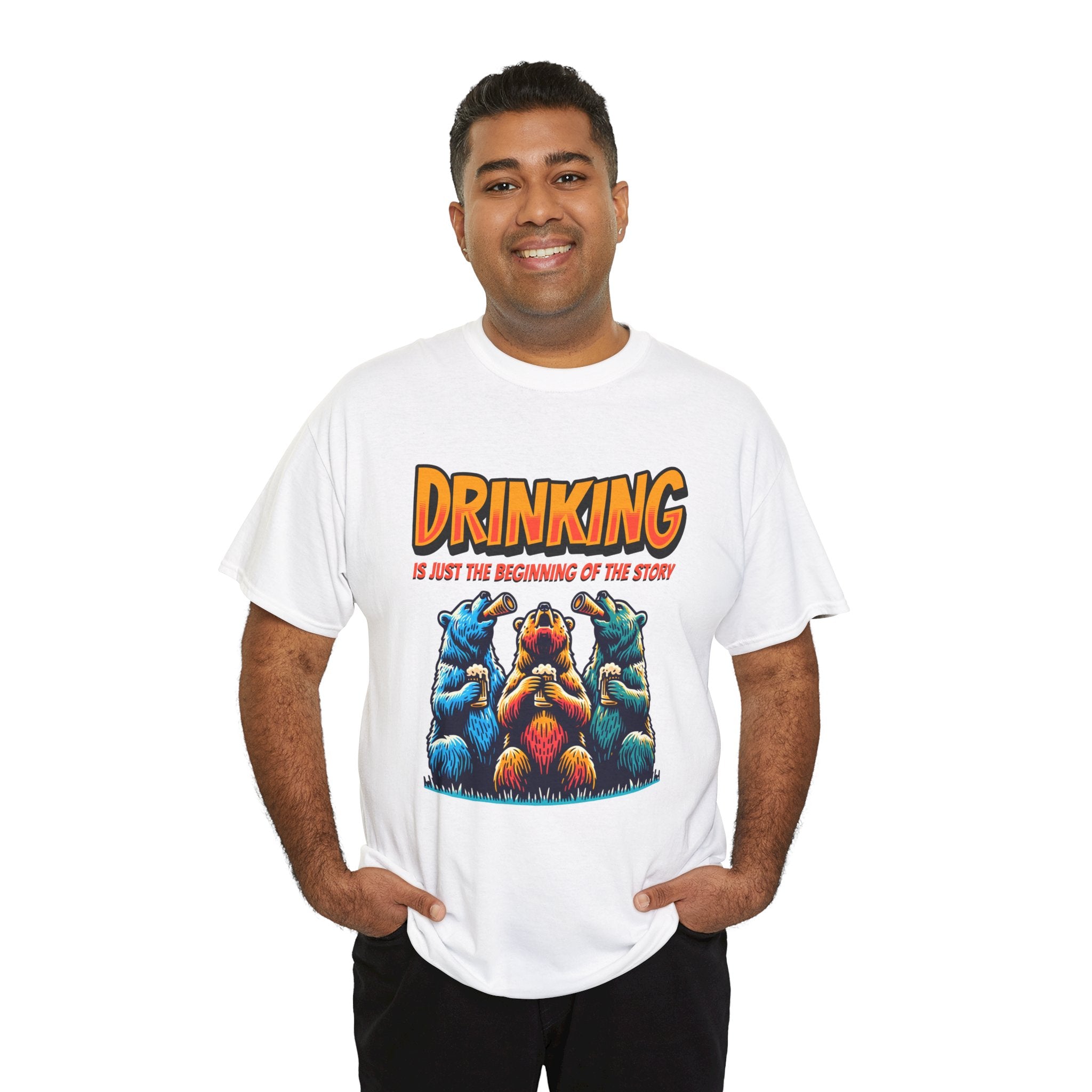Drinking Is Just the Beginning Graphic Tee — Funny Party T-Shirt