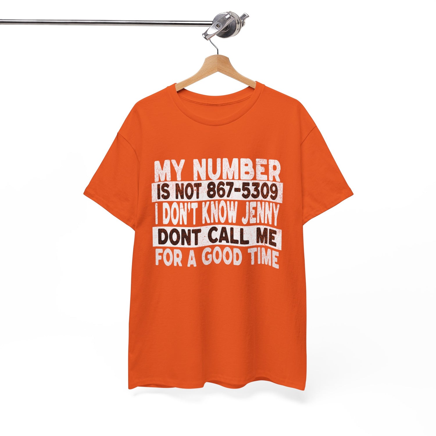 Funny 867-5309 Jenny Unisex Cotton Tee