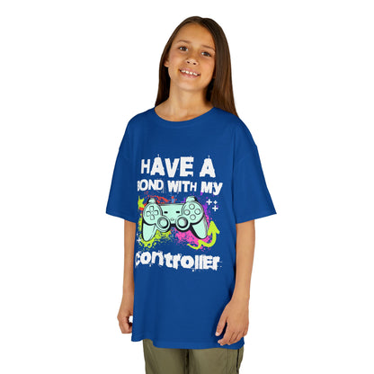 Kids Tee — "Have a Bond With My Controller" Gaming Graphic Shirt
