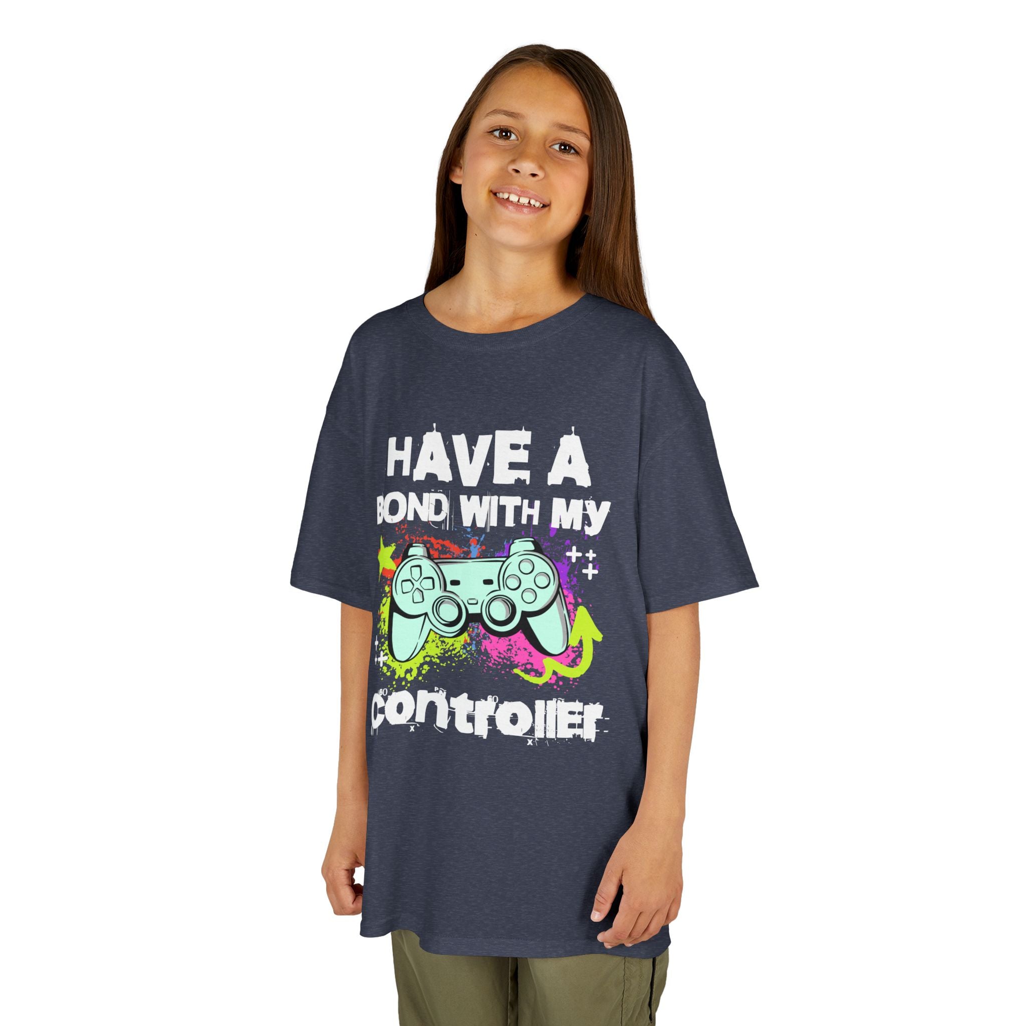 Kids Tee — "Have a Bond With My Controller" Gaming Graphic Shirt