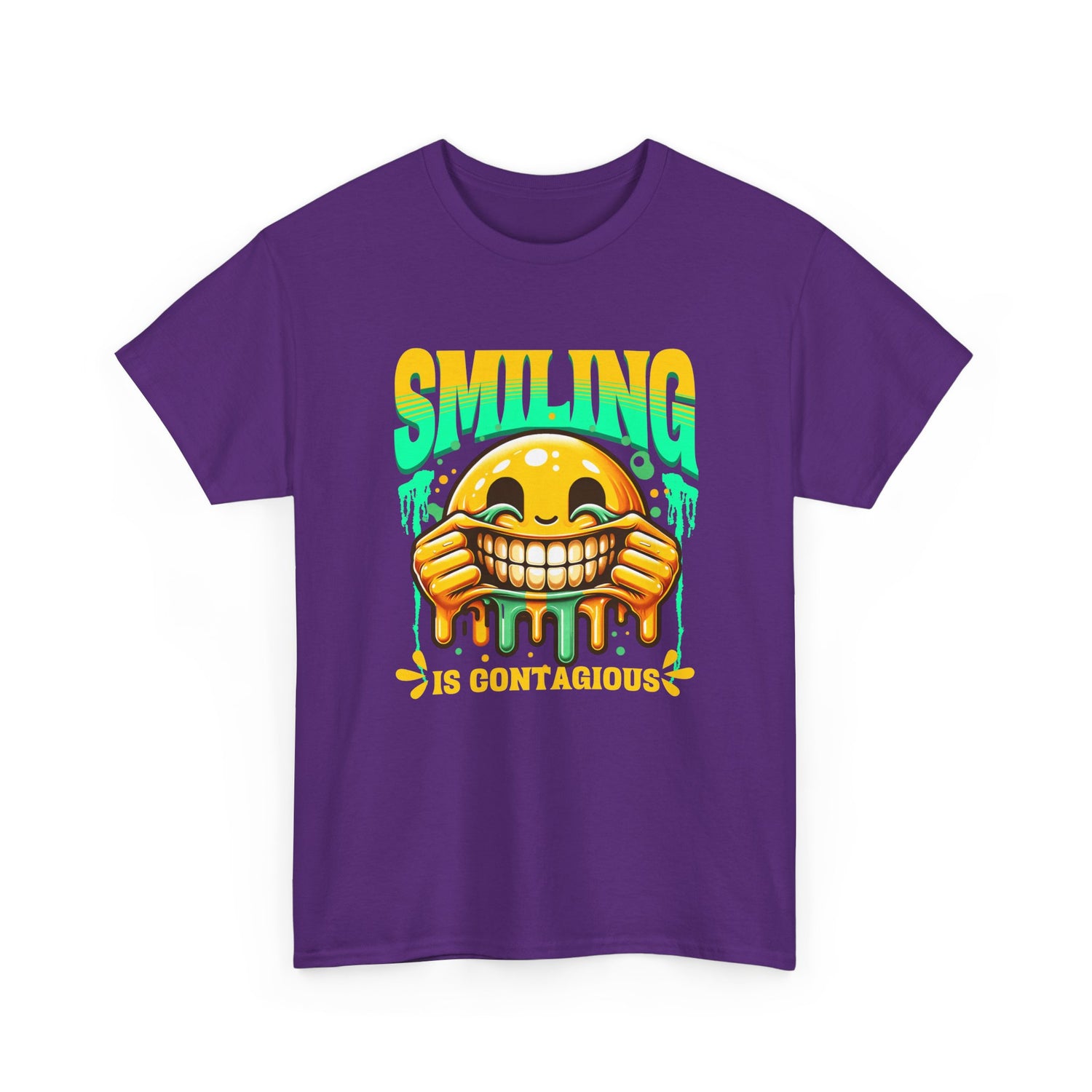 Smiling Is Contagious – Happy Smiley Face T-Shirt