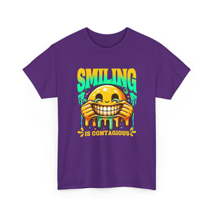 Smiling Is Contagious – Happy Smiley Face T-Shirt