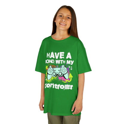 Kids Tee — "Have a Bond With My Controller" Gaming Graphic Shirt