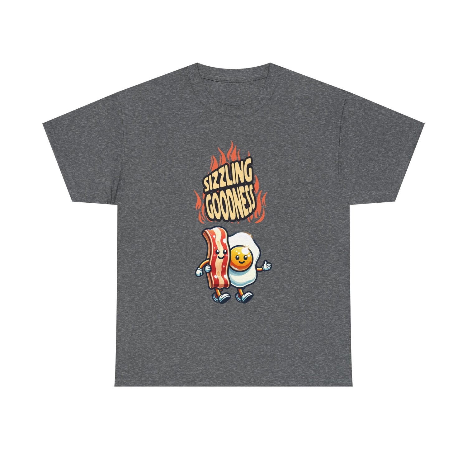 Sizzling Goodness Breakfast Tee — Funny Bacon &amp; Egg Graphic T-Shirt
