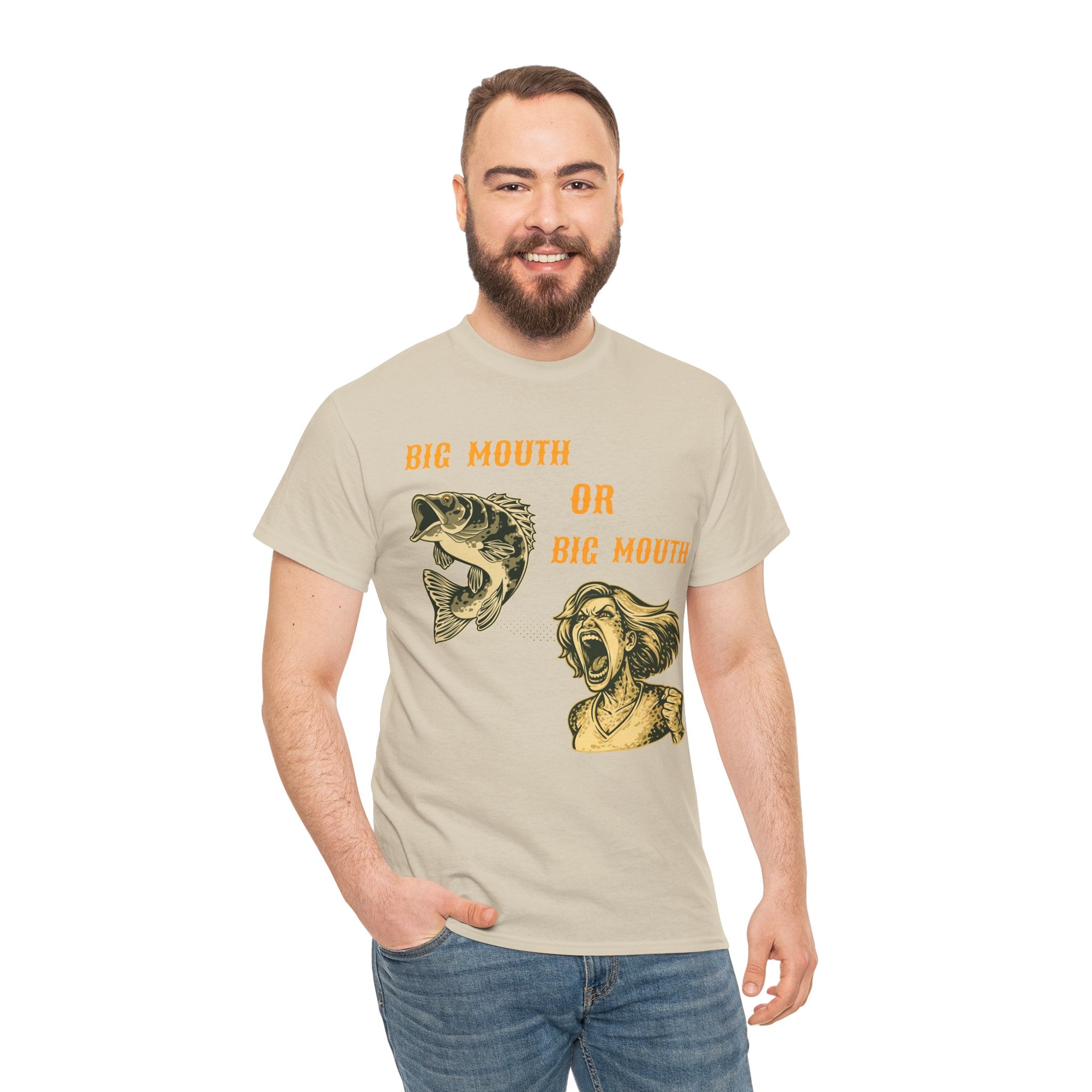 Big Mouth or Big Mouth? Funny Bass Fishing T-Shirt