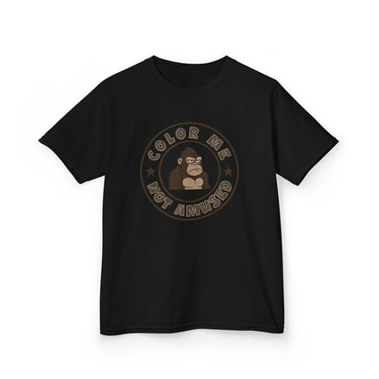Kids Tee — Color Me Not Amused - Gorilla