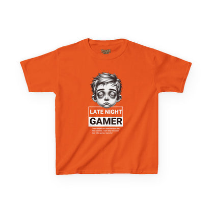 Late Night Gamer – Funny Kids Gaming T-Shirt