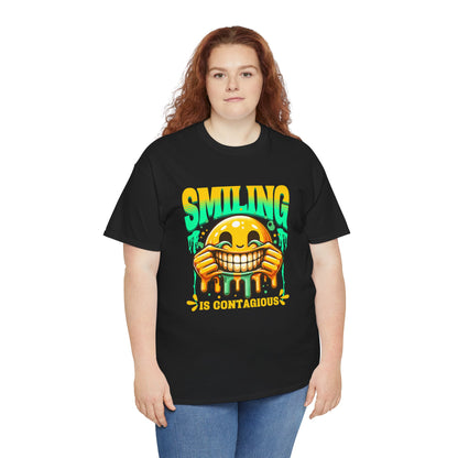 Smiling Is Contagious – Happy Smiley Face T-Shirt