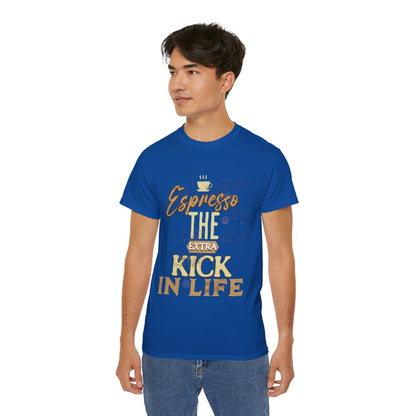 Espresso the Extra Kick in Life Unisex Coffee Tee