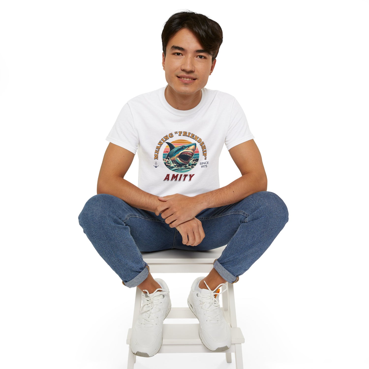 Jaws Movie - Meaning Friendship Amity Tee
