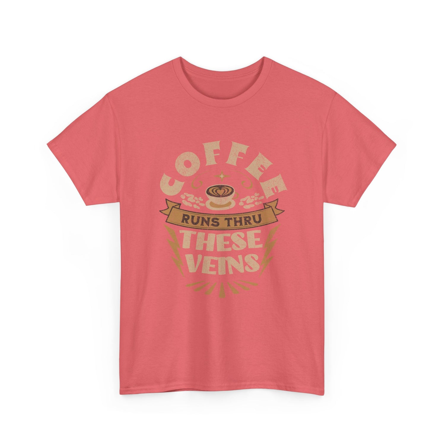 Coffee Runs Through These Veins – Funny Coffee Lover T-Shirt