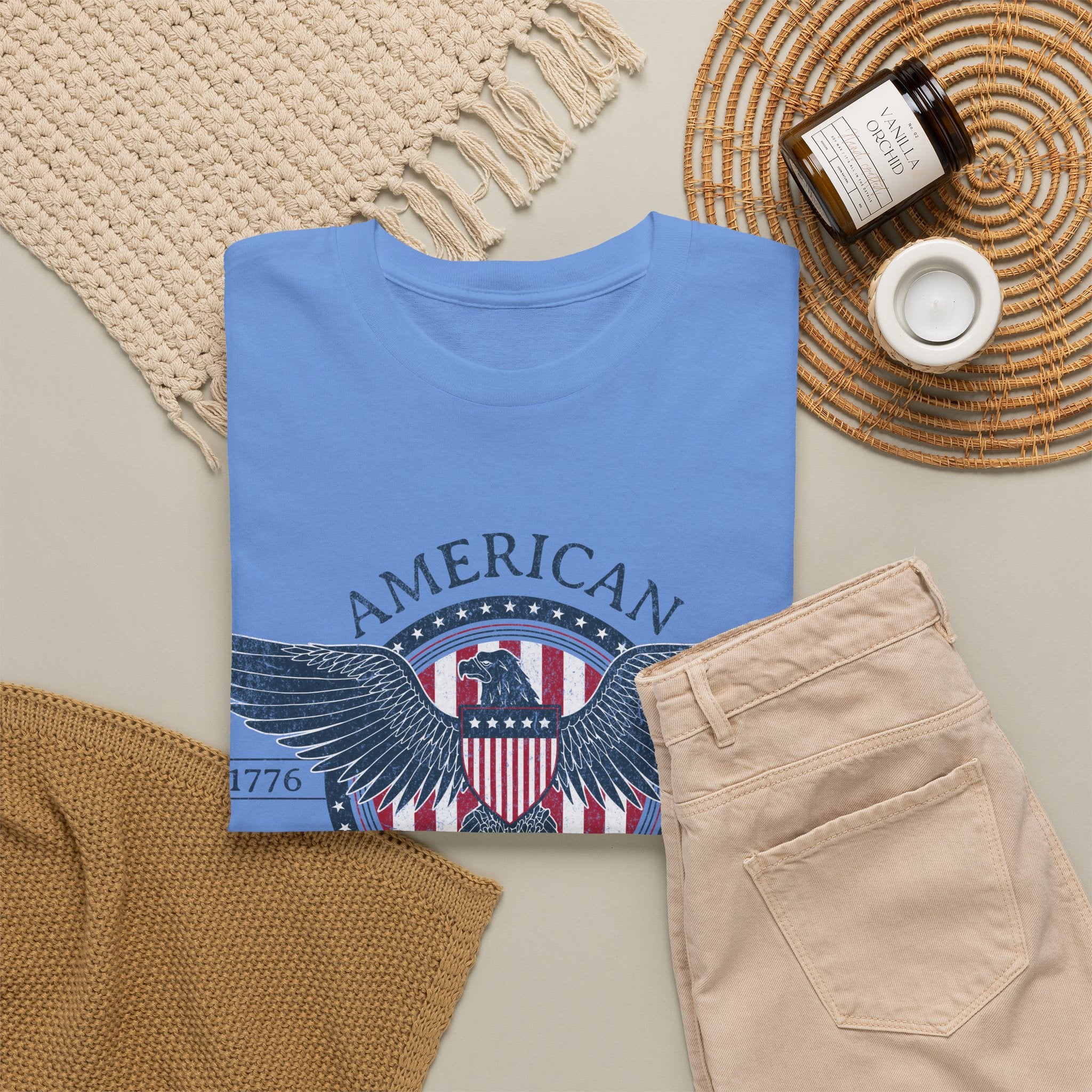 Independence Eagle Tee — American Independence 1776–2025 Vintage Flag Shirt