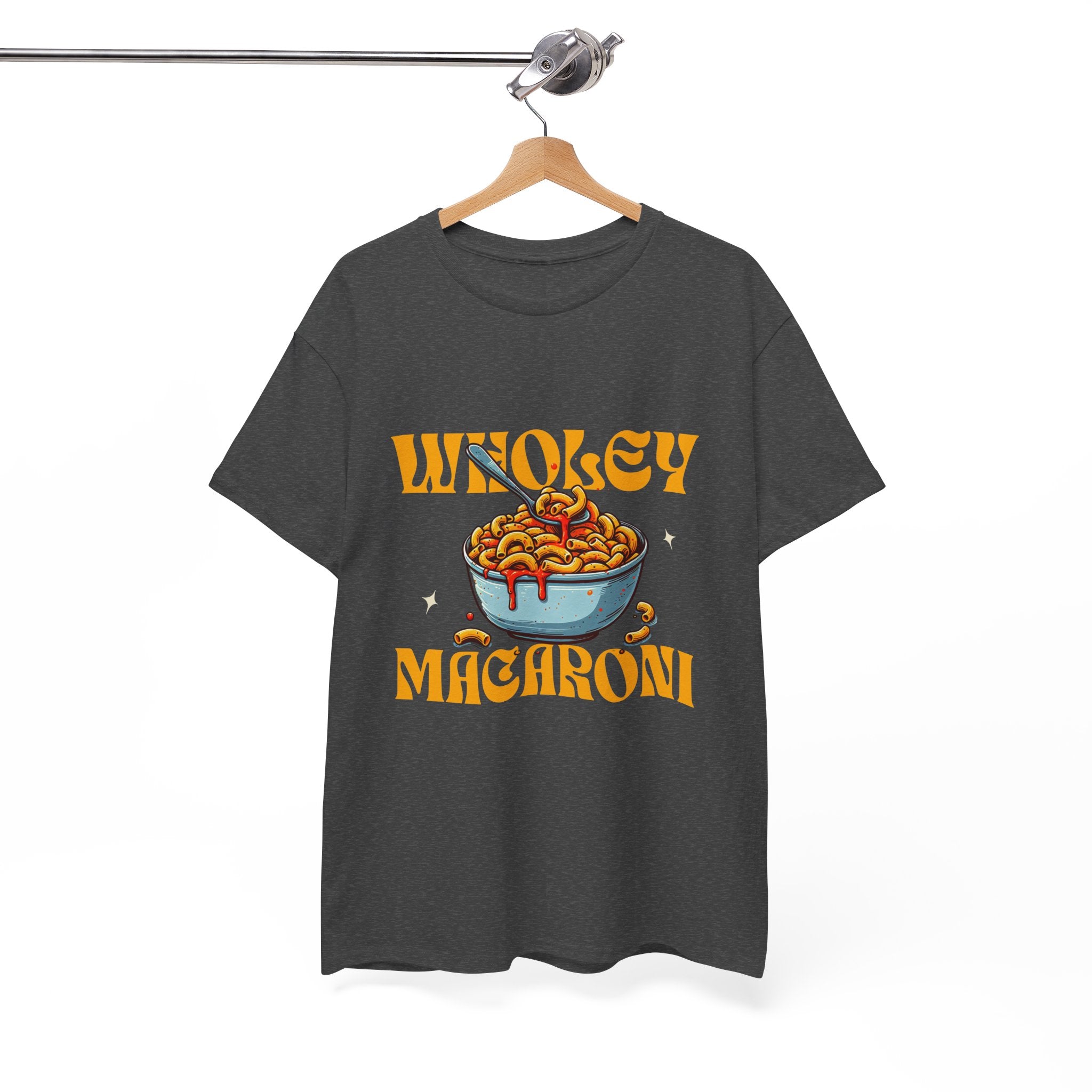 Wholey Macaroni Unisex Tee, Funny T-Shirt, Casual Graphic Shirt, Gift for Pasta Lovers, Foodie Apparel, Comfortable Everyday Wear