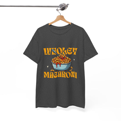 Wholey Macaroni Unisex Tee, Funny T-Shirt, Casual Graphic Shirt, Gift for Pasta Lovers, Foodie Apparel, Comfortable Everyday Wear