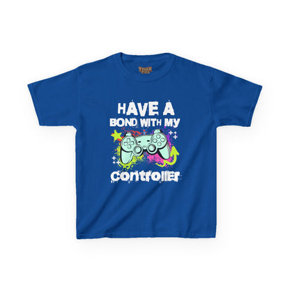 Kids Tee — "Have a Bond With My Controller" Gaming Graphic Shirt