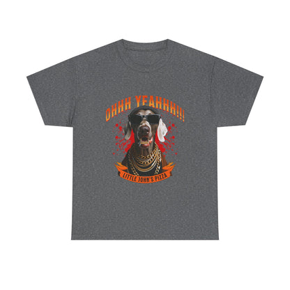 Little Johns Pizza Lover Unisex Tee, Ohhh Yeahhh Graphic Tee, Funny Dog T-Shirt, Food Lover Gift, Unisex Cotton Shirt