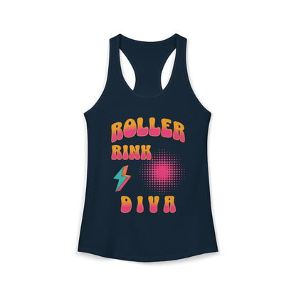 Roller Rink Diva – Women’s Racerback Tank