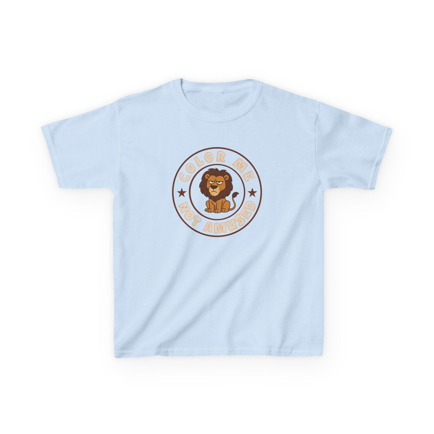 Kids Tee — Color Me Not Amused - Lion