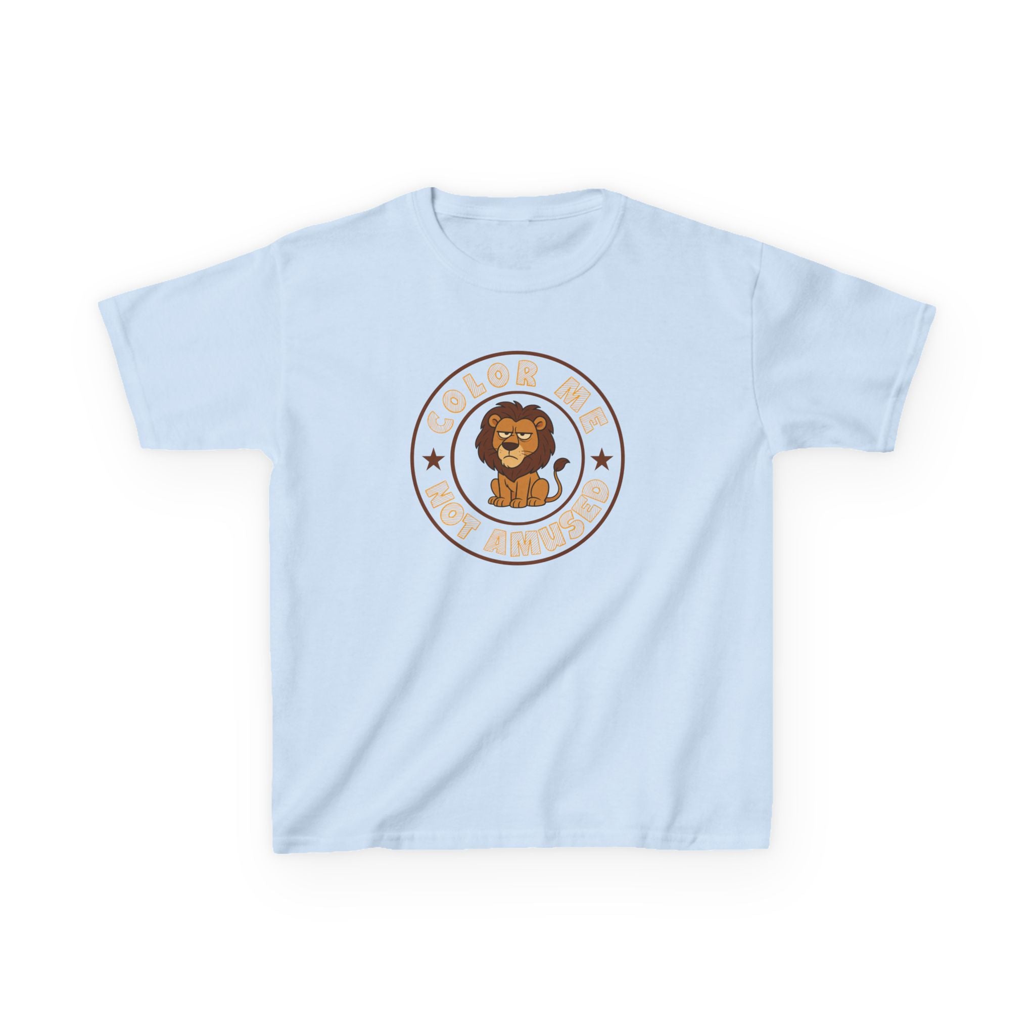 Kids Tee — Color Me Not Amused - Lion