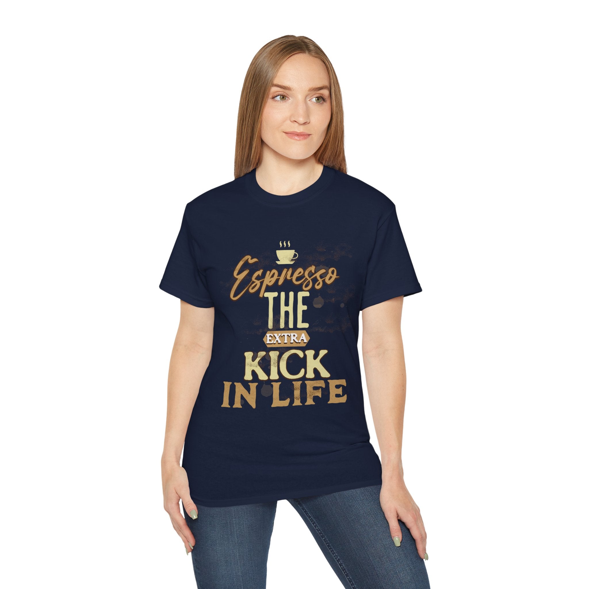 Espresso the Extra Kick in Life Unisex Coffee Tee