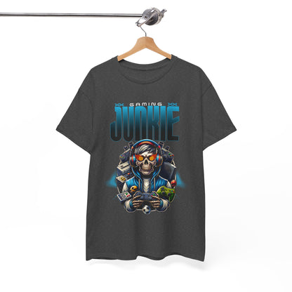 Gaming Junkie Skull Tee — Gamer Skull Controller Graphic T-Shirt