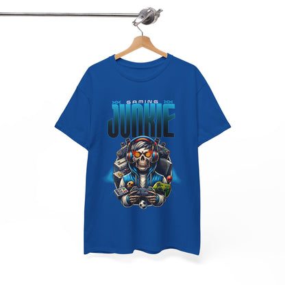 Gaming Junkie Skull Tee — Gamer Skull Controller Graphic T-Shirt